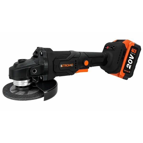 Акумуляторна болгарка STROMO AGA160 &mdash; 20 В, Brushless, 110 мм, M16, АКБ 4 А&middot;год та кейс 9176002 фото