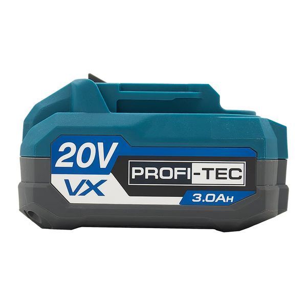 Акумуляторна батарея PROFI-TEC PT2030VX NEW (20 В / 3.0 Aг, високострумова, з індикатором та елементами 10C) 1832646 фото