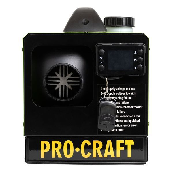 Портативний дизельний обігрівач PROCRAFT PDH5000 - 5.0 кВт, 12/24/220 В, пульт керування 1872325 фото