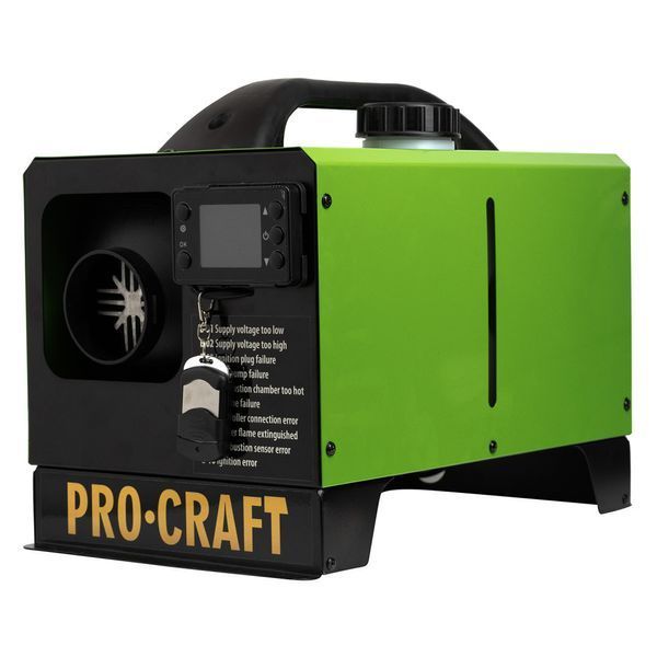 Портативний дизельний обігрівач PROCRAFT PDH5000 - 5.0 кВт, 12/24/220 В, пульт керування 1872325 фото