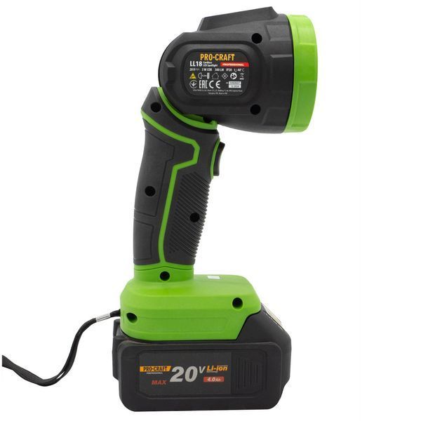 Комплект Procraft LL18 + LL20 &mdash; 2 LED-ліхтарі 20 В, 300 + 500 Лм, USB Type-A/Type-C, без АКБ 7261075 фото