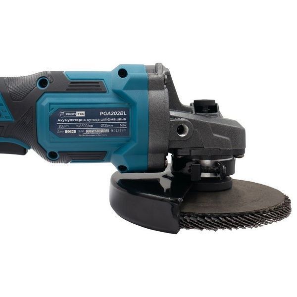 Аккумуляторная угловая шлифмашина PROFI-TEC PGA202 POWERLine (2&times;PT2040MP (4.0 Ач), зарядное устройство) 1832532 фото