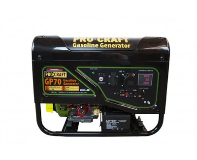 Генератор бензиновый Procraft GP70 (6/6,5 кВт, 220В) 1000995 фото