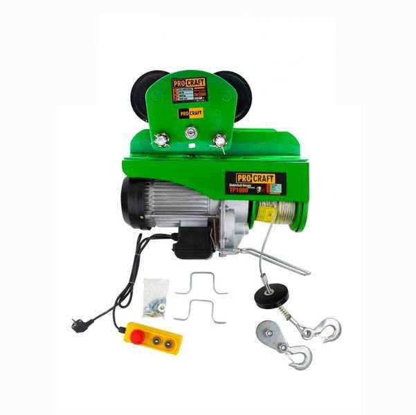 Тельфер электрический с кареткой Procraft TP1000 + TK1000 (500/1000 кг; 10/20м) 4327744 фото
