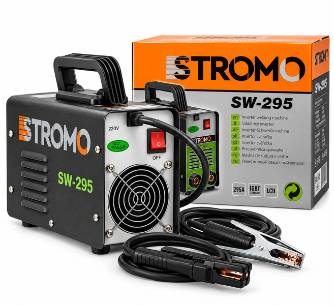 Інверторний зварювальний апарат STROMO SW295 &mdash; 295 А, електрод 1,6&ndash;4,0 мм та цифровий дисплей 0244279 фото