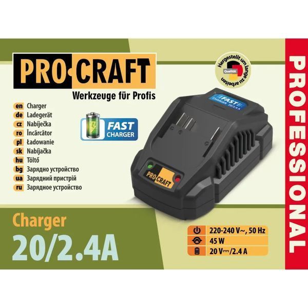 Акумуляторний гайковерт Procraft PWA18 + 1 АКБ 20/4 TURBO + Зарядне 20/2.4A 4837223 фото