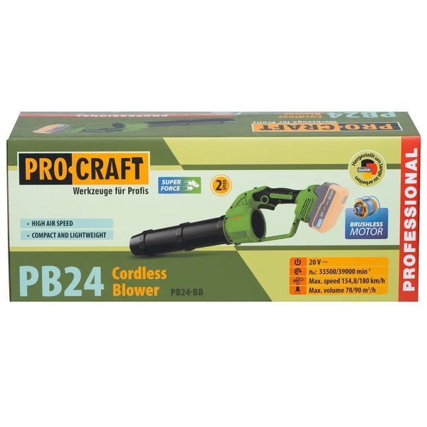 Аккумуляторная воздуходувка Procraft PB24 (без АКБ и ЗУ) 3661245 фото