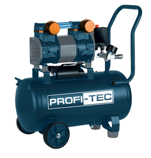 Компресор безмасляний PROFI-TEC OFC-24.2 &mdash; 24 л, 1.1 кВт, 238 л/хв, 8 бар, 2 циліндри 4957157 фото