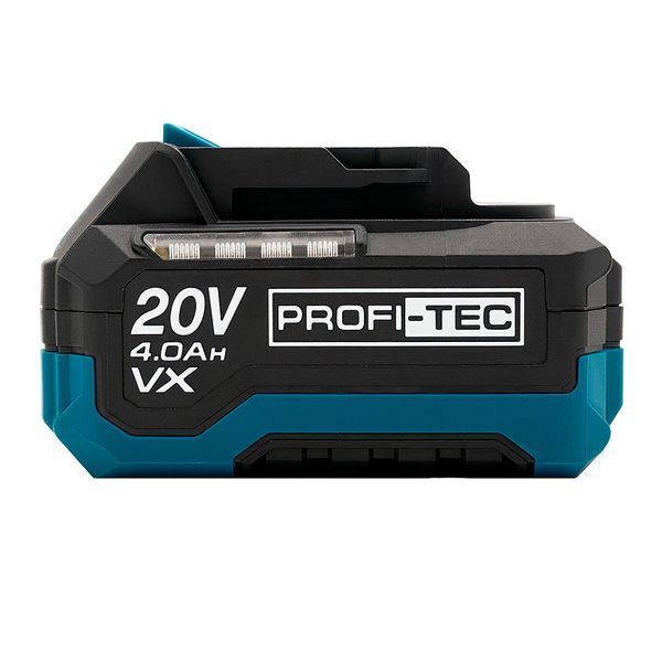 Акумуляторна батарея PROFI-TEC PT2040VX POWERLine (20 В / 4.0 Аг, високострумова, з індикатором) 7804689 фото