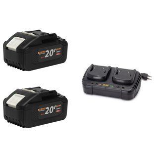 Акумуляторна батарея Procraft Battery20/8C 8 Ач Type-C - 2 шт + Зарядний пристрій Procraft Charger20/2 3507864 фото