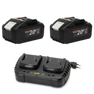 Акумуляторна батарея Procraft Battery20/8C 8 Ач Type-C - 2 шт + Зарядний пристрій Procraft Charger20/2 3507864 фото