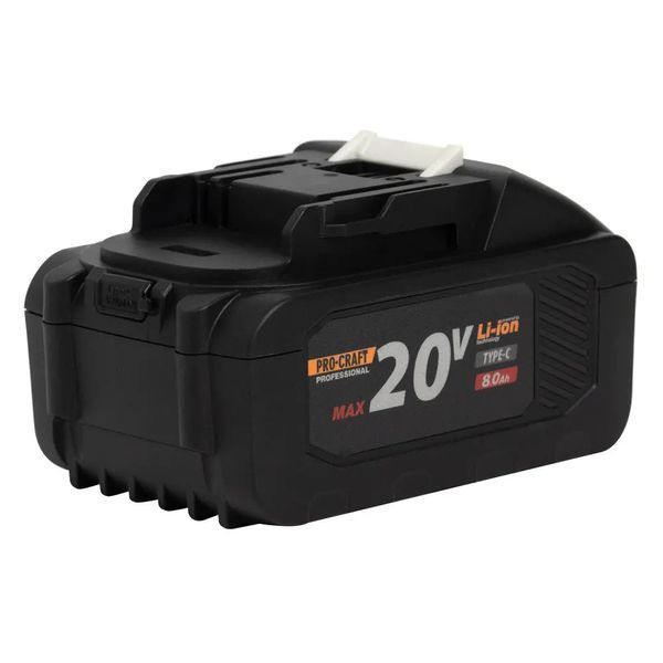 Акумуляторна батарея Procraft Battery20/8C 8 Ач Type-C - 2 шт + Зарядний пристрій Procraft Charger20/2 3507864 фото