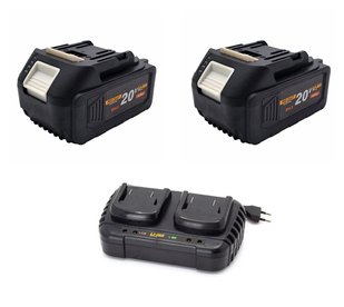 2 шт АКБ Procraft Battery20/4 + Charger20/2 8926874 фото