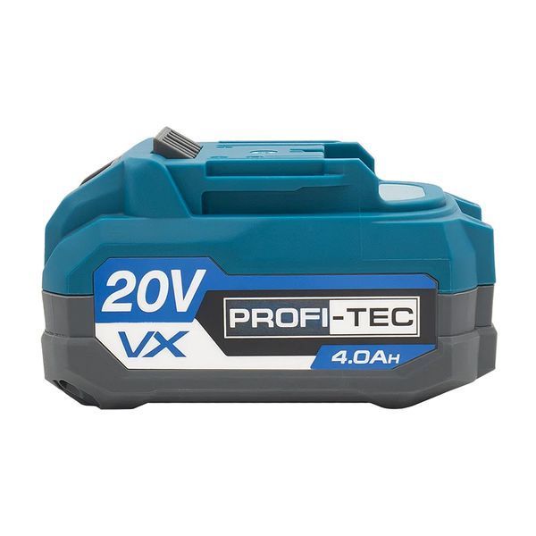 Акумуляторна батарея PROFI-TEC PT2040VX POWERLine (20 В / 4.0 Аг, високострумова, з індикатором) 2785864 фото