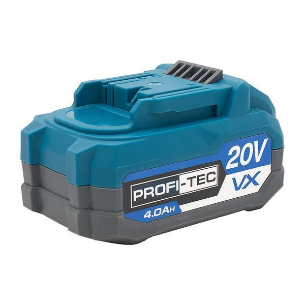 Акумуляторна батарея PROFI-TEC PT2040VX POWERLine (20 В / 4.0 Аг, високострумова, з індикатором) 2785864 фото