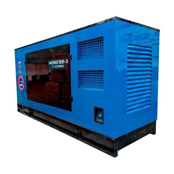 Генератор дизельный PROFI-TEC WDSG125-3 Power MAX (125кВА/100кВт, промышленный двигатель WEICHAI) до 15 часов непрерывной работы 8569156 фото