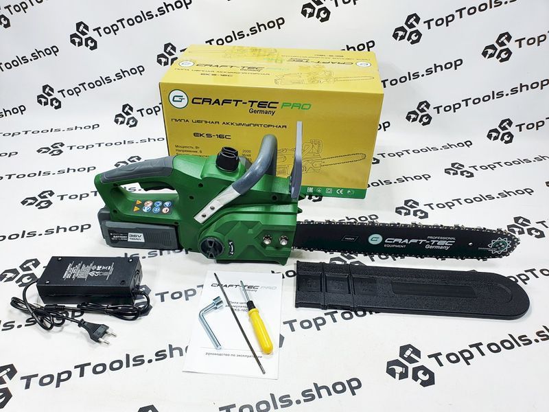 Бесщеточная цепная пила Craft-tec PRO EKS-16С (36V, 10000 мАч) 1352712 фото