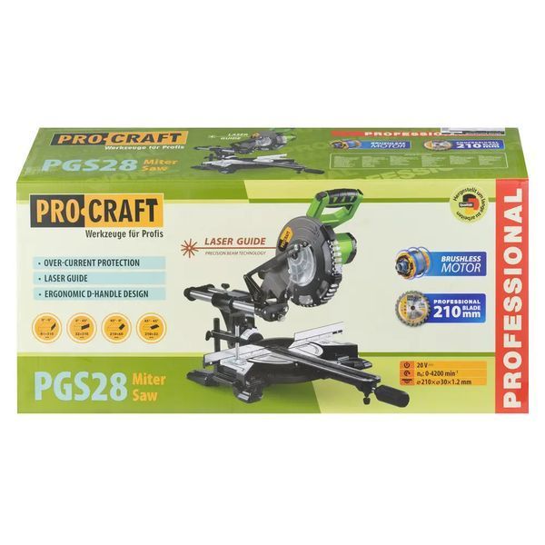 Акумуляторна пила торцювальна Procraft PGS28 (без АКБ та ЗП) 2936108 фото