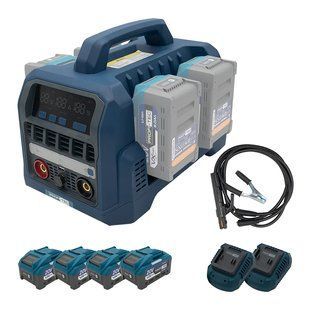 Акумуляторний зварювальний апарат PCWM12080VX Max (4&times;PT2080VXmax (8.0 Aг), зарядний пристрій 2х QBCD20/4 quick 4425501 фото