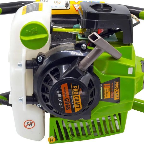 Мотобур Procraft GD68 (2х тактный 63cc, Smart Start, удобная ручка) без насадки. 1822820 фото