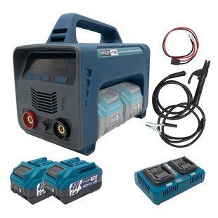 Акумуляторний зварювальний апарат PROFI-TEC PCWM12040PP, 80V (2&times;PT4040PP (4.0 Aг), двопортовий зарядний пристрій QBCD40/4PP dual quick 2579725 фото