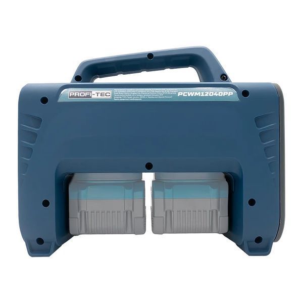 Акумуляторний зварювальний апарат PROFI-TEC PCWM12040PP, 80V (2&times;PT4040PP (4.0 Aг), двопортовий зарядний пристрій QBCD40/4PP dual quick 2579725 фото