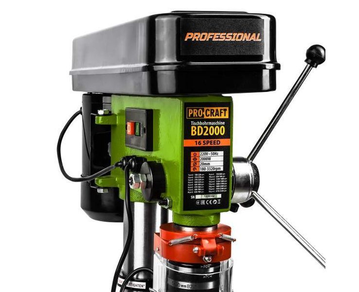 Сверлильный станок Procraft BD2000 (100 см, патрон 20 мм) 1161122 фото