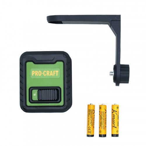 Лазерный уровень PROCRAFT LE2D GREEN LINE магнитный держатель 9298245 фото