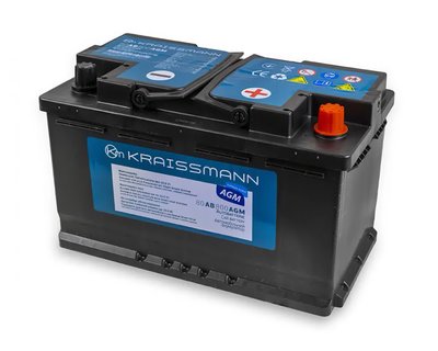 Автомобильный аккумулятор KRAISSMANN 80 AB 800 AGM (Start-Stop) 1001414 фото