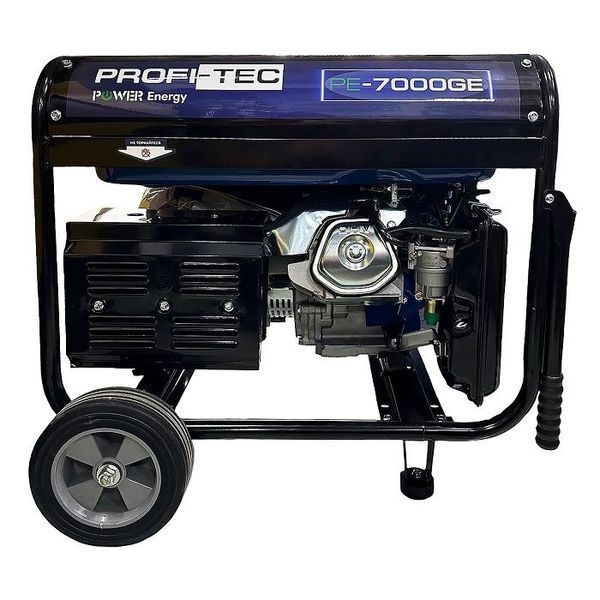 Генератор бензиновий PROFI-TEC PE-7000GE 220 В, 7.0 кВт, електростартер, мідна обмотка 9311486 фото