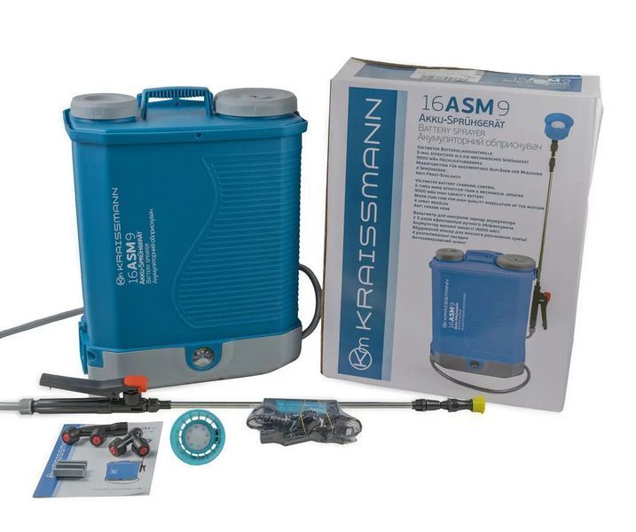 Обприскувач акумуляторний KRAISSMANN 16 ASM 9 (16 л, з функцією міксера) 6586237 фото