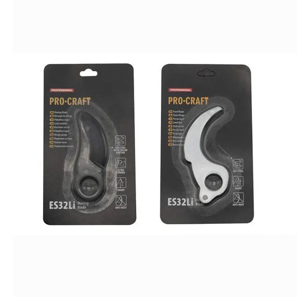 Лезо рухоме + фіксоване (2 шт) для ножиць Procraft ES32Li 4556363 фото