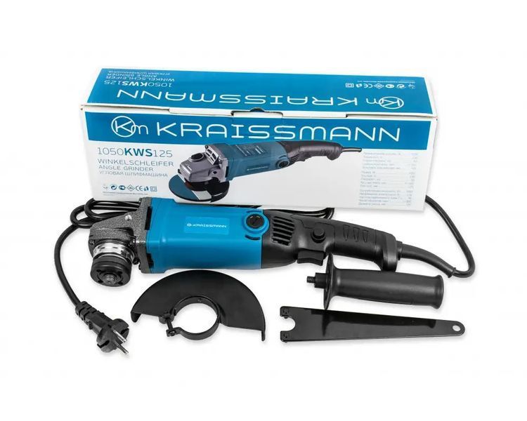 Кутова шліфувальна машина (болгарка) KRAISSMANN 1050 KWS 125 5294695 фото