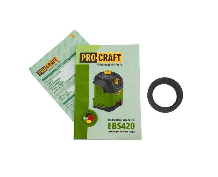 Станок для заточки сверл Procraft EBS420 (3-12 мм; запасной круг в комплекте) 1243379 фото
