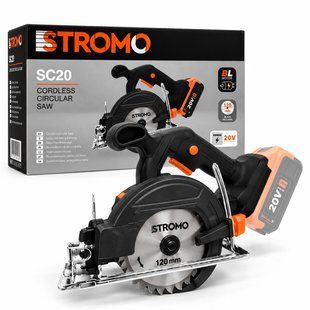 Акумуляторна циркулярна пила Stromo SC20 &mdash; 20 В, диск 120 мм, безщітковий двигун, без АКБ та ЗП 9630651 фото