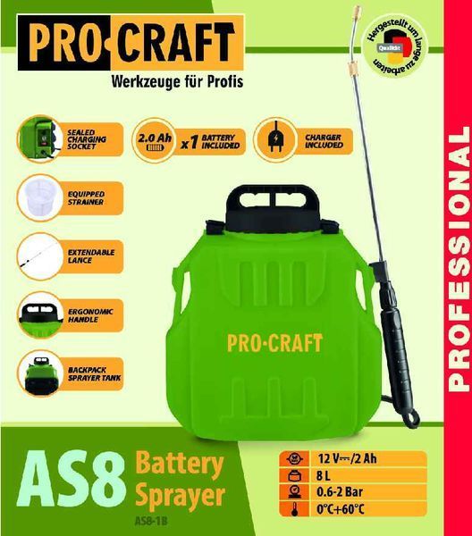Обприскувач акумуляторний Procraft AS8 0937815 фото