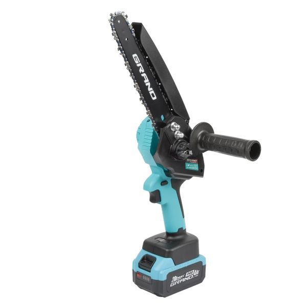 Аккумуляторная цепная пила Grand АПЦ-20V/8"-4 бесщеточная (2 АКБ 20/4, 2 цепи, кейс) 1695491 фото