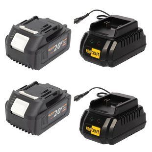 Аккумуляторная батарея Procraft Battery20/4С 4 Ач Type-C: 2 шт + Зарядное устройство Procraft Charger20/1 ECO: 2 шт 5210049 фото