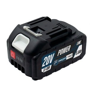 Акумуляторна батарея PROFI-TEC PT2050MP POWERLine (20 В / 4.0 Аг, високострумова, з індикатором) 7490322 фото