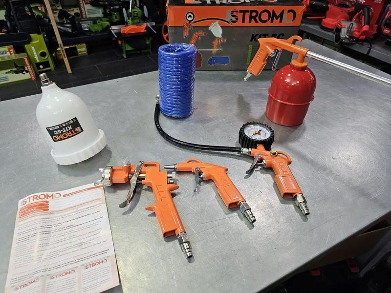 Набор пневматического инструмента Stromo KIT-5C (5 предметов) 1805300 фото