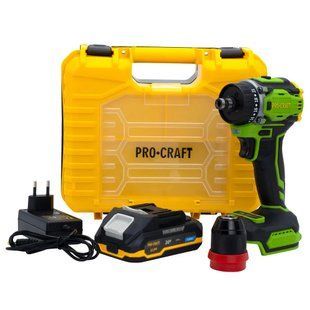 Шуруповерт Procraft PA18Pro DFR (1 АКБ 2.0Аг) безщітковий 5291862 фото