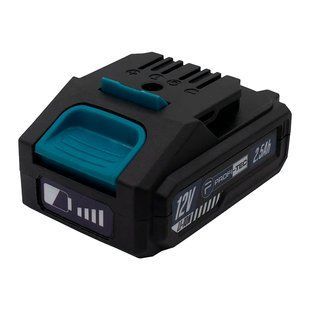 Батарея PROFI-TEC PT1225 12 В/2.5 Aг (високострумова, з елементами 10C та індикатором) для полірувальної машини PPM-8012SCP 4056354 фото