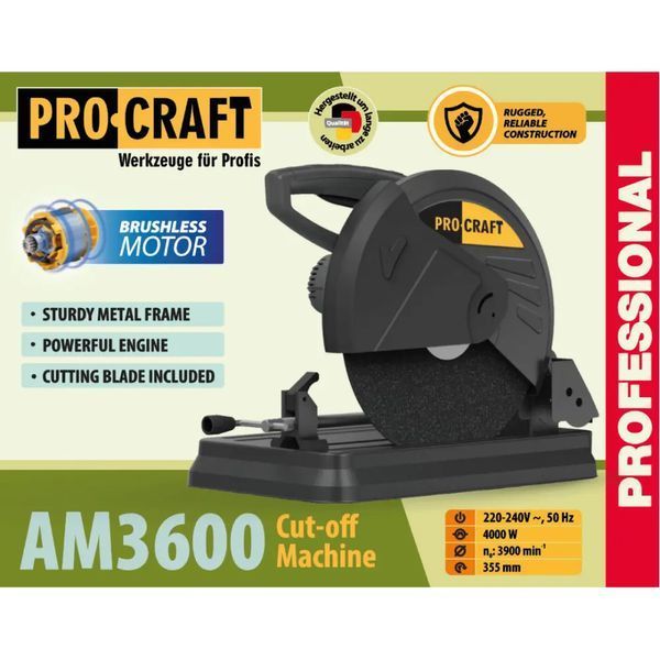 Отрезной станок Procraft AM3600 &mdash; бесщеточный двигатель 0385747 фото